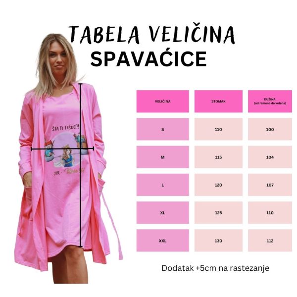 Spavaćica siva "stižem, život da ti promenim" - Slika 9