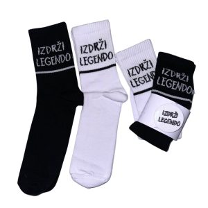 Čarape za legende  crne i bele