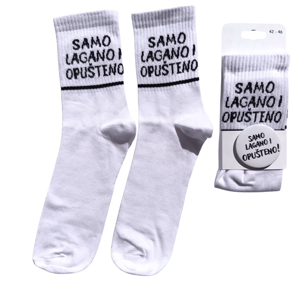 Čarape bele "samo lagano i opušteno"