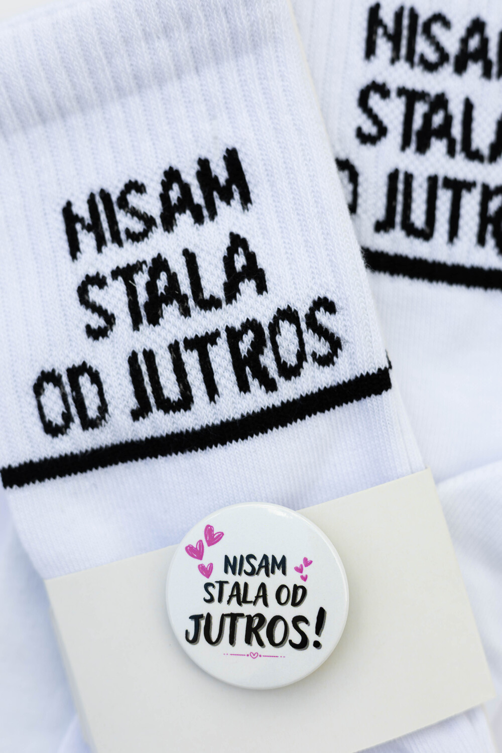 Čarape Nisam stala od jutros + bedž - Slika 3