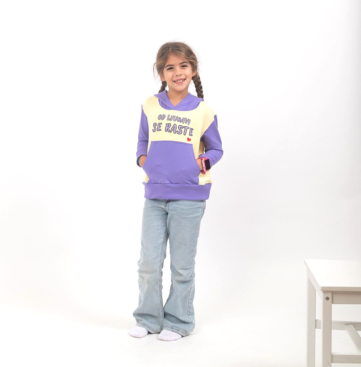 Ljubičasto - žuti duks Od ljubavi se raste - Slika 3