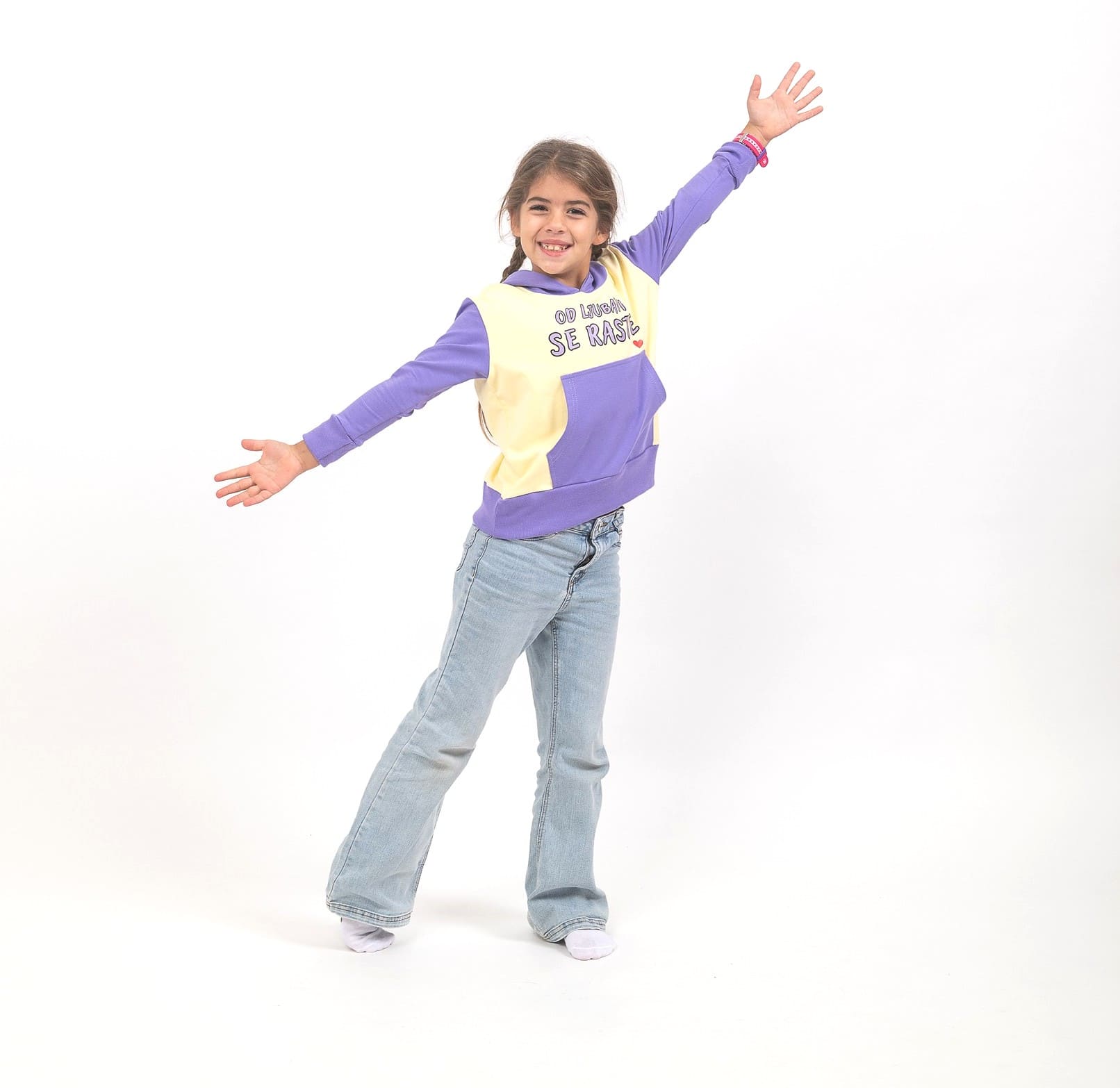 Ljubičasto - žuti duks Od ljubavi se raste - Slika 4