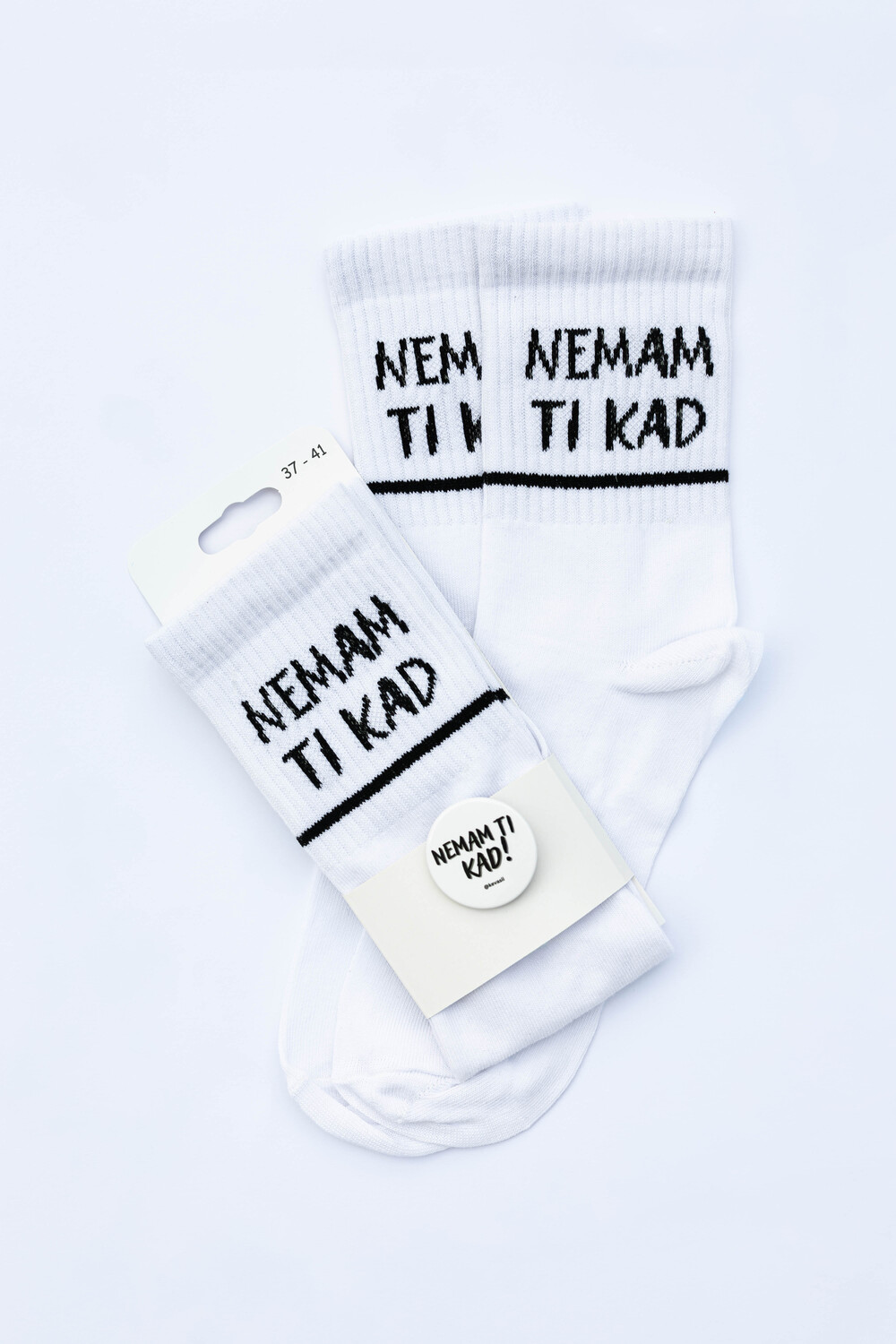 Nemam ti kad - Čarape + bedž - Slika 5