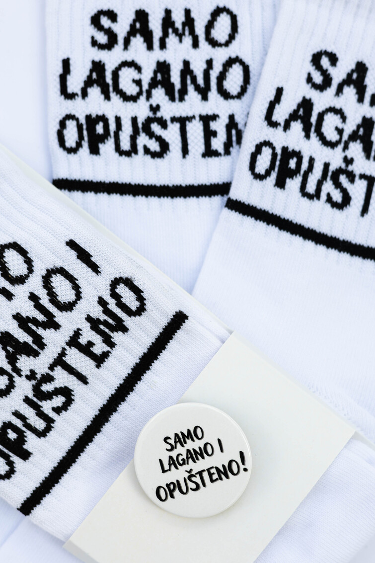 Čarape Samo lagano i opušteno + bedž - Slika 3